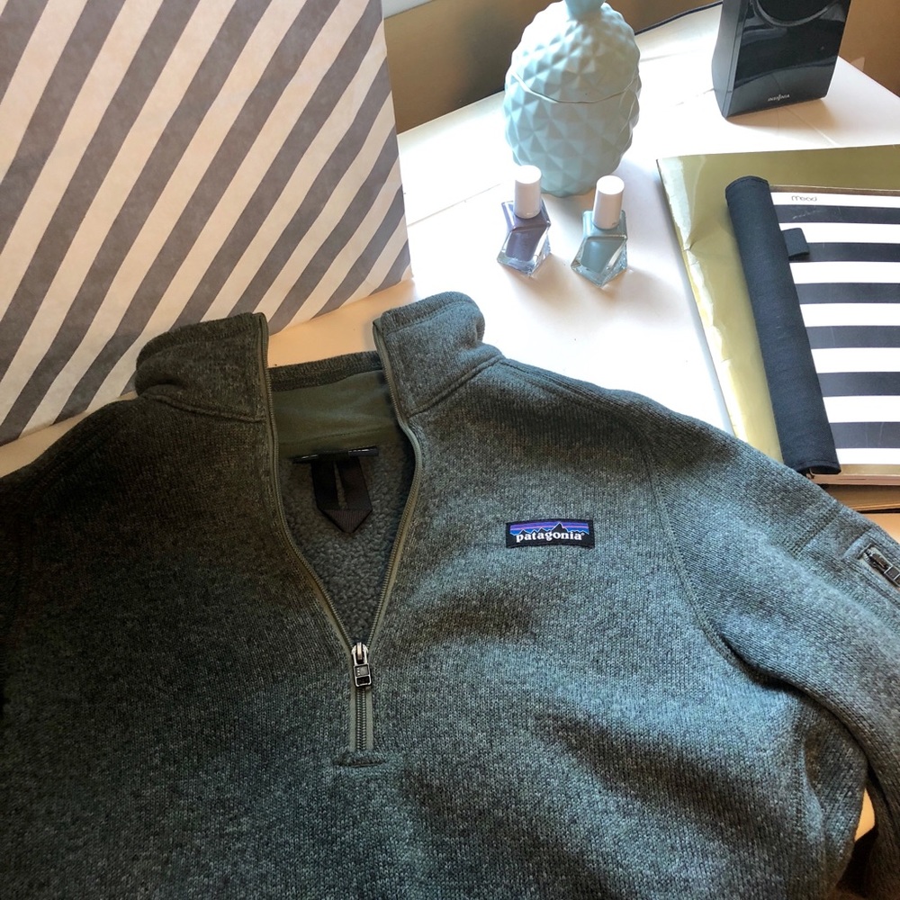 NWOT Patagonia Better Sweater Darkgreen quarterzip